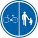 Partie de la voie publique exclusivement réservée à la circulation des piétons, des bicyclettes et des cyclomoteurs à deux roues classe A