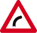 Signal indiquant un virage dangereux vers la droite