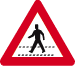 Signal indiquant un passage pour piétons