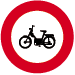 Accès interdit aux conducteurs de cyclomoteurs.