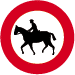Accès interdit aux cavaliers.