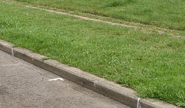 Désigne un espace surélevé par rapport au niveau de la chaussée, distinct du trottoir et de la piste cyclable, compris entre la chaussée et un fossé, un talus ou des limites de propriétés. L'accotement en saillie est généralement revêtu d'un matériau meuble difficilement praticable par les piétons comme de la terre ou de l'herbe
