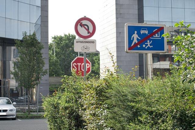 Les piétons peuvent jouer et se déplacer librement sur toute la largeur de la chaussée, sans causer de gêne inutile. Les conducteurs doivent limiter leur vitesse à 20 km/h, éviter de déranger ou mettre en danger les piétons, être prêts à s'arrêter si nécessaire et faire preuve d'une prudence accrue, notamment en présence d'enfants.